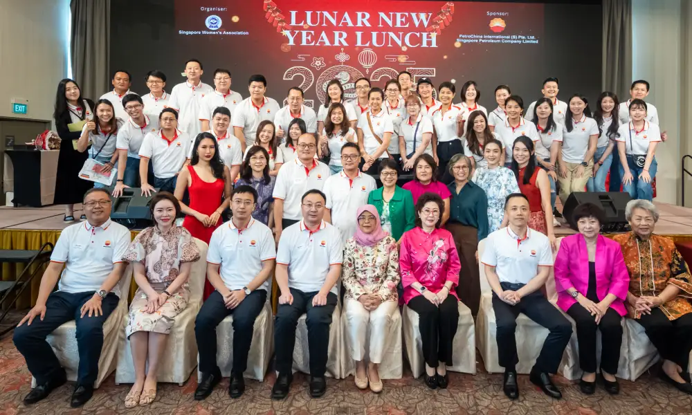 Seniors at CNY Luncheon celebration